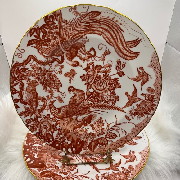 Royal Crown Derby "Red Aves" 5 piece place setting. 2 available. Dated XXX 1967. - Picture 4 of 10
